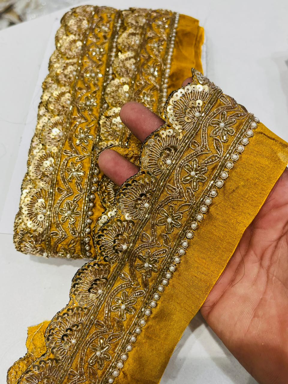 K.R KASAT - Yellow Colour Lace